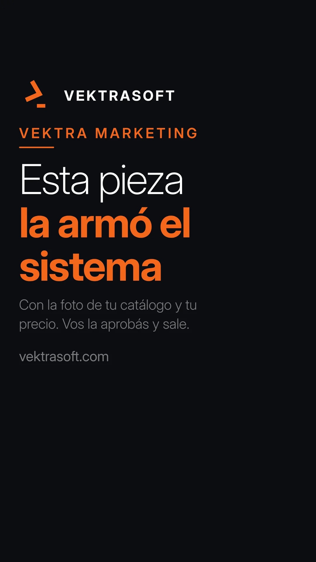 La misma pieza en formato historia
